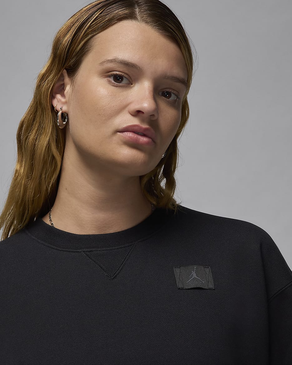 Jordan flight fleece crew best sale